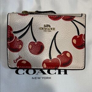 Coach Cherry Print Wallet -